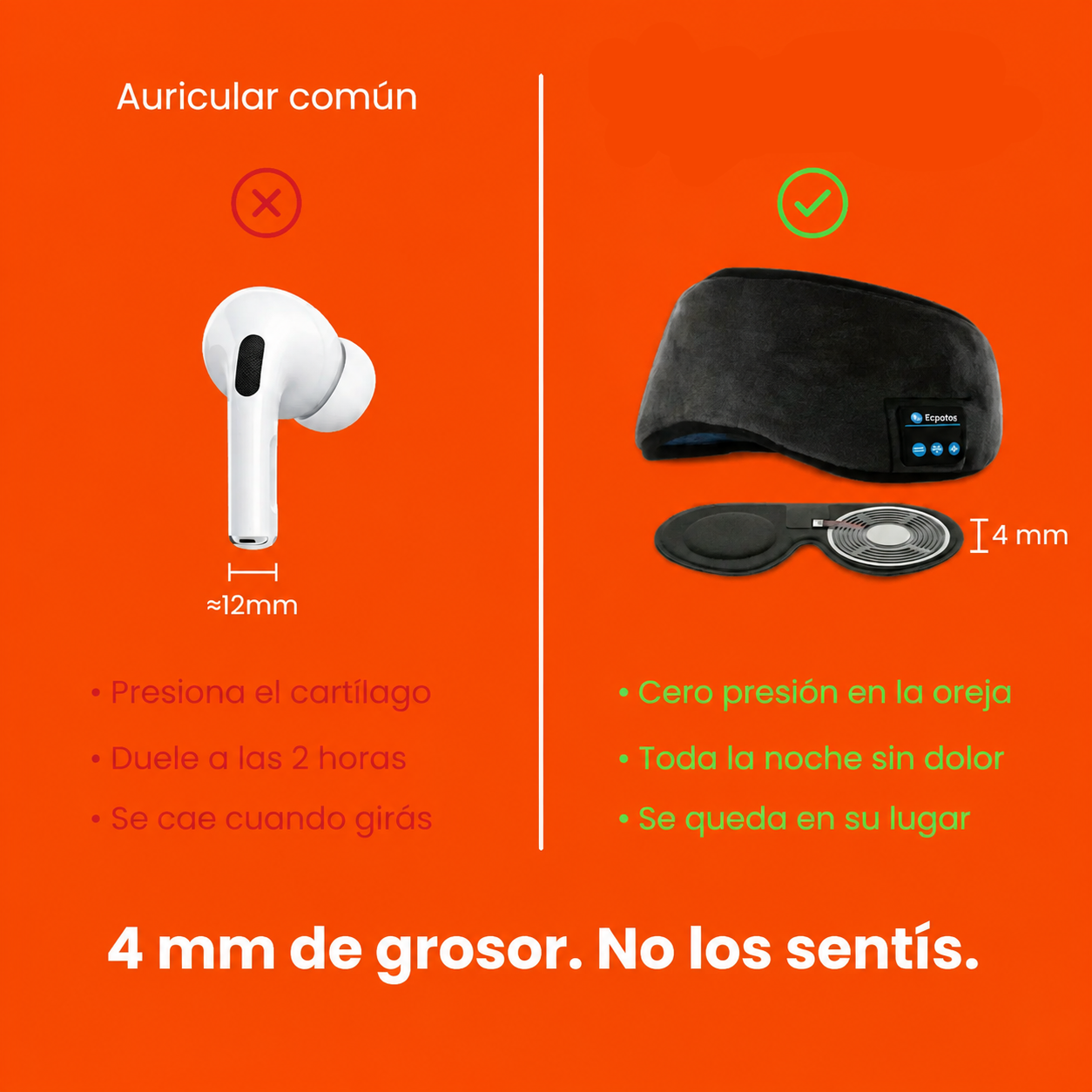 Antifaz Máscara Para Dormir Auriculares Bluetooth