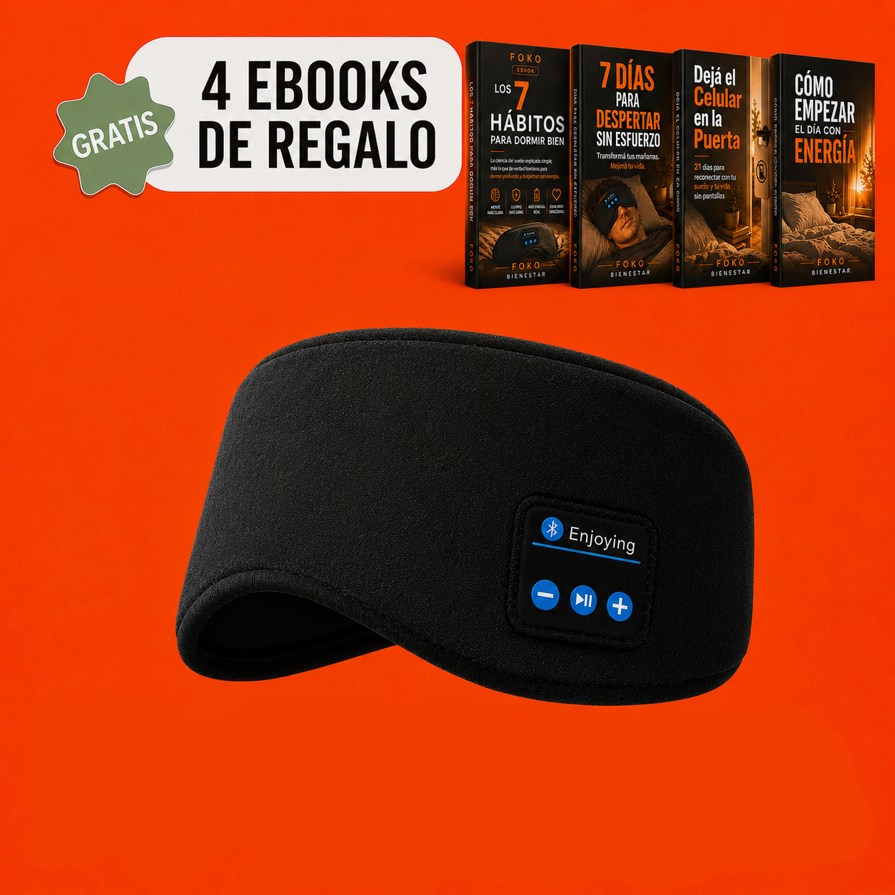 Antifaz Máscara Para Dormir Auriculares Bluetooth