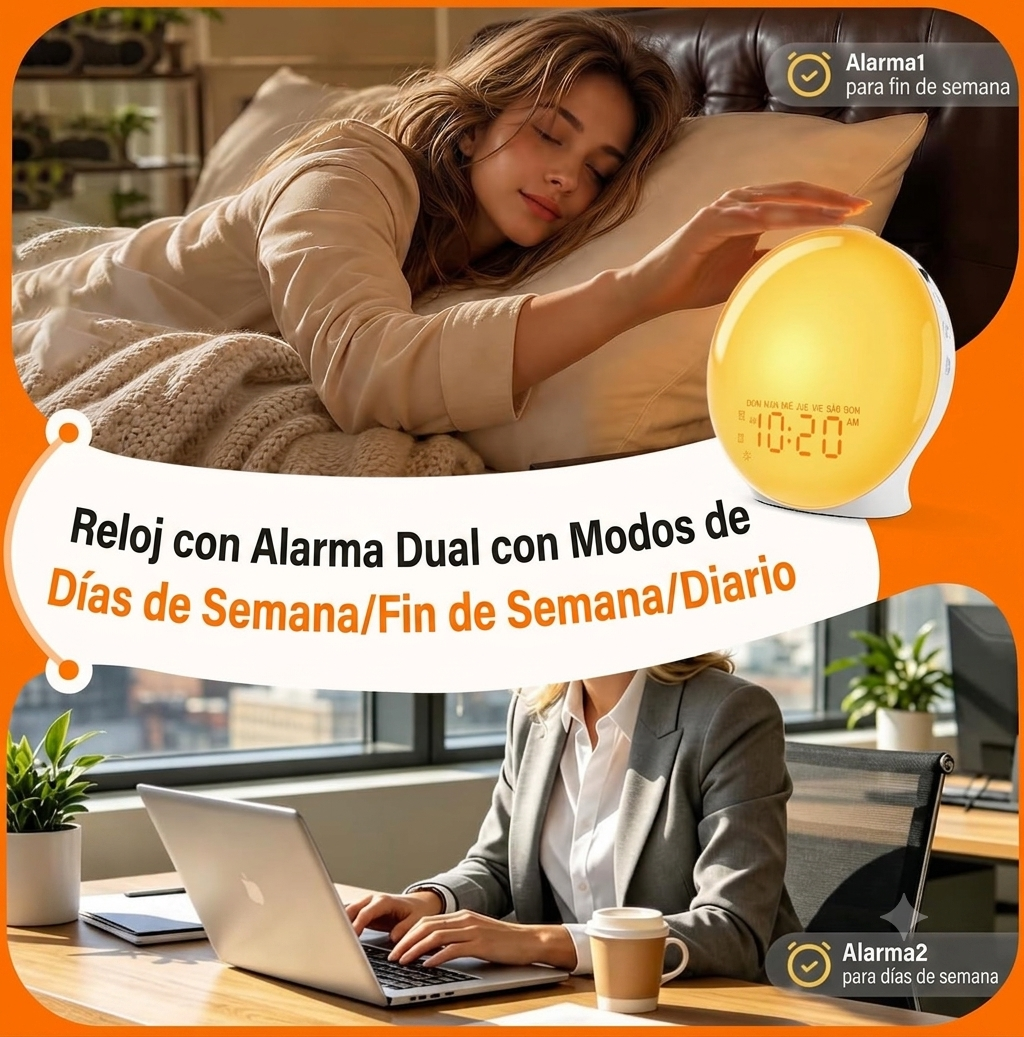 DESPERTADOR DE AMANECER + 4 EBOOKS DE REGALO