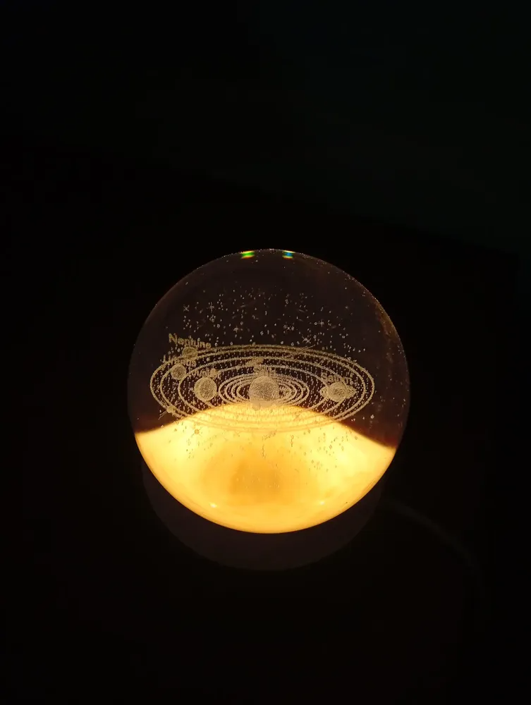 Esfera de cristal 3d