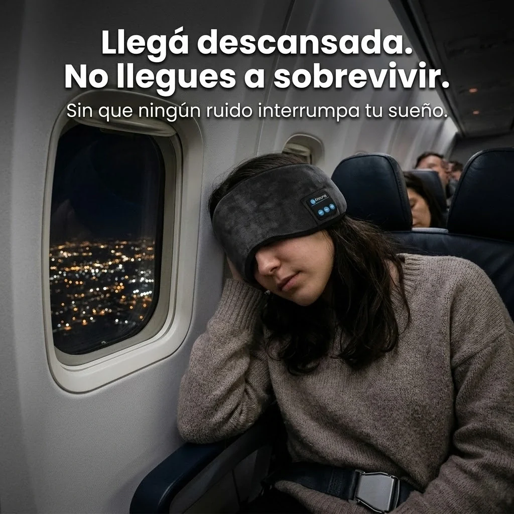 Antifaz Máscara Para Dormir Auriculares Bluetooth